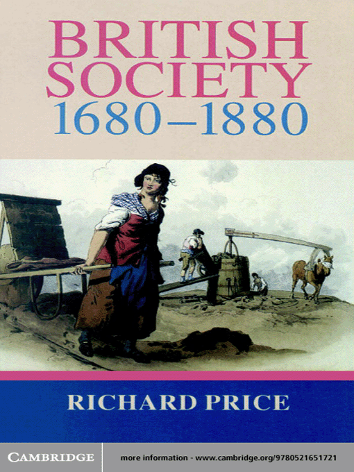 Title details for British Society 1680–1880 by Richard Price - Available